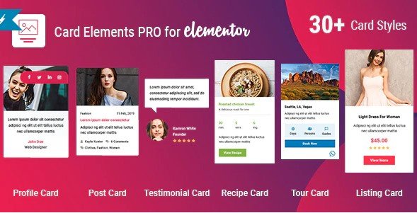 Card Elements Pro 1.0.6 – Addon for Elementor
