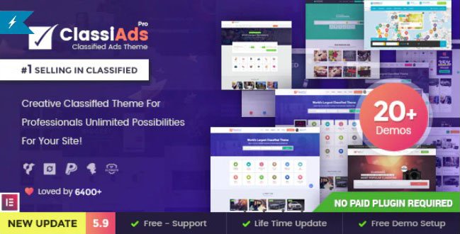 ClassiAds 6.1.5 – Classified Ads WordPress Theme