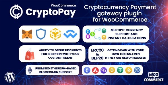 CryptoPay WooCommerce 2.4.4 – Crypto Payment