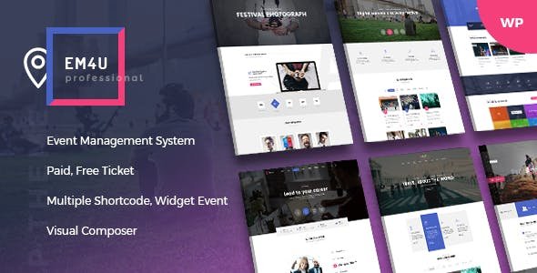 EM4U 1.8.1 – Events Booking Tickets Theme