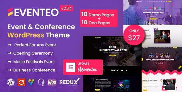 Eventeo 2.8.9 – Event Conference Theme