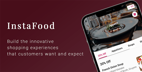 InstaFood 1.4.0 – QR Menu Food Delivery Pickup