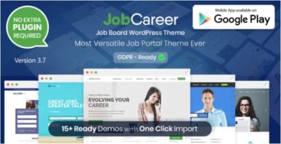 JobCareer 4.9.1 – Job Board Responsive Theme