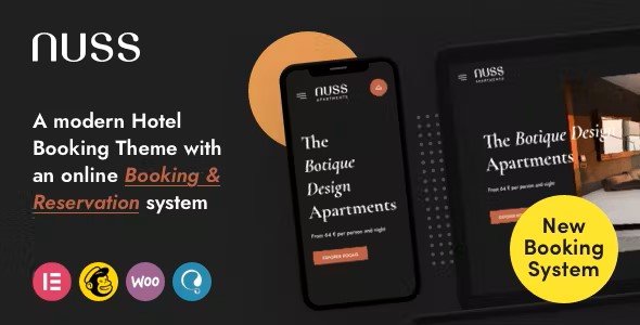 Nuss 1.1.8 – Hotel Booking WordPress Theme