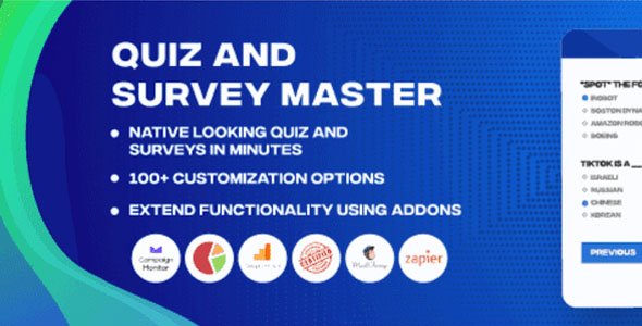 Quiz Survey Master 9.2.4 (+Addons) – Quiz Survey Maker