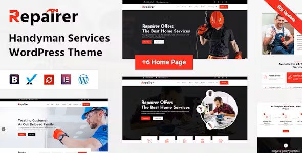 Repairer 3.0 – Handyman Services Theme