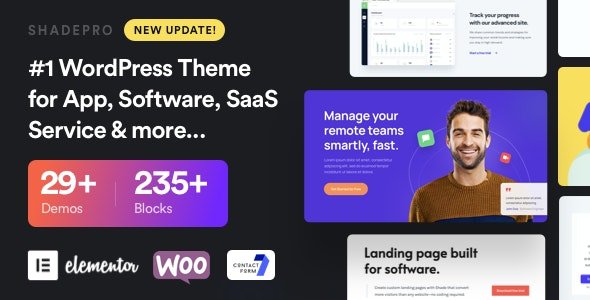 ShadePro 3.6.3 – Startup SaaS WordPress Theme
