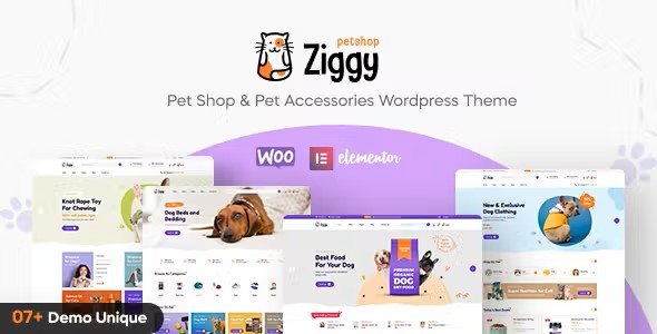 Ziggy 1.2.3 – Pet Shop WordPress Theme