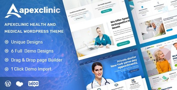 ApexClinic 1.5.1 – Health Medical WordPress Theme