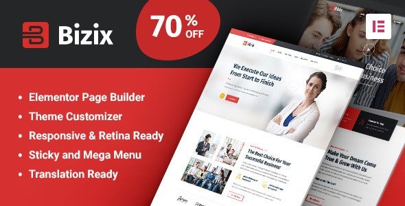 Bizix 2.1.4 – Corporate and Business Theme