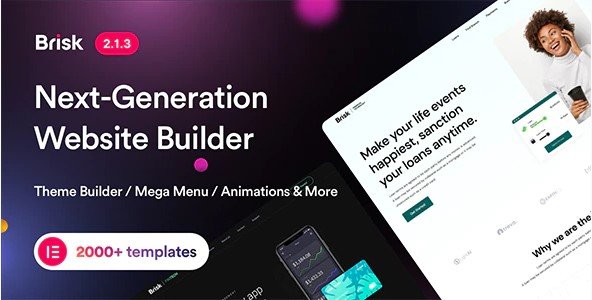 Brisk 5.0.4 –  MultiPurpose Elementor Theme