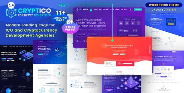 Cryptico 1.4.11  – ICO Cryptocurrency Theme