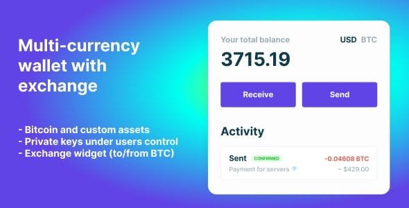 Multicurrency Crypto Wallet Exchange 1.1.1516