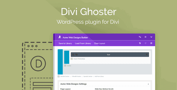 Divi Ghoster 5.0.50 – WordPress Plugin For Divi