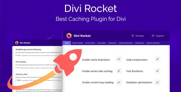 Divi Rocket 1.0.50 – Best Caching Plugin for Divi