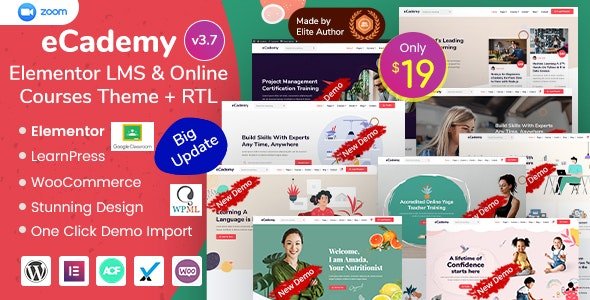 Ecademy 6.6 – LMS Online Courses Theme