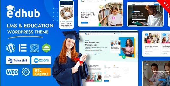 Edhub 1.7.0 – Education LMS WordPress Theme