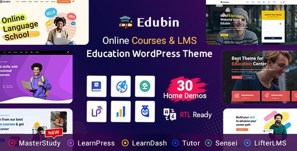 Edubin 9.4.7 – Education LMS WordPress Theme