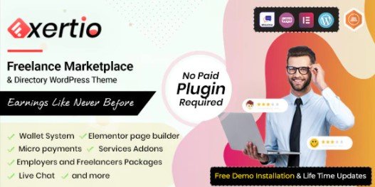 Exertio 1.3.2 – Freelance Marketplace Theme
