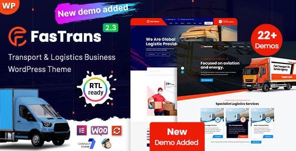 Fastrans 2.7 – Logistics Transportation Theme