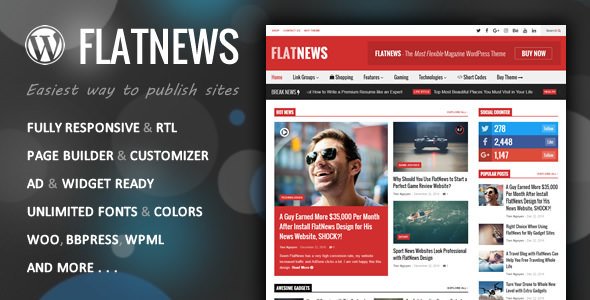 FlatNews 5.8 – Responsive Magazine Theme