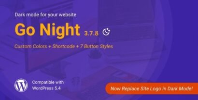Go Night 3.7.8 – Dark Mode Night Mode WordPress Plugin
