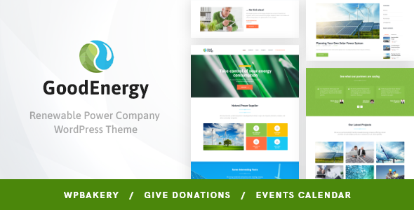 GoodEnergy 1.7.4 – Ecology WordPress Theme