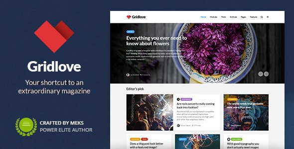 Gridlove 2.1.2 – Creative Grid Style News Magazine