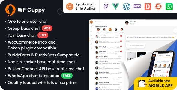 WP Guppy Pro 4.3.1 – A Live Chat Plugin