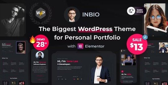 InBio 3.0.1 – Personal Portfolio CV Theme