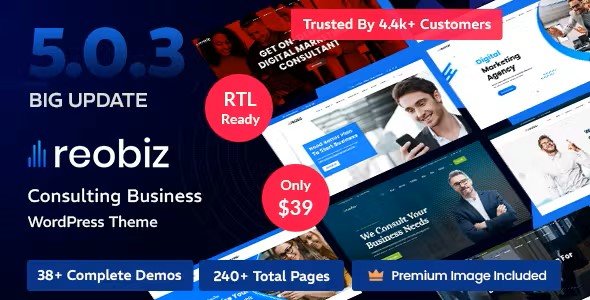 Reobiz 5.0.9 – Consulting Business Theme
