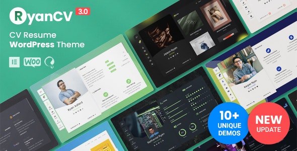 RyanCV 3.6.0 – Resume CV vCard Theme