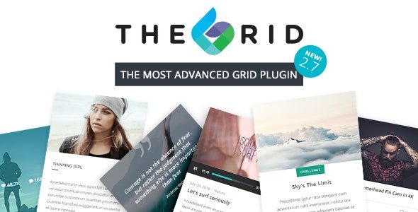 The Grid 2.7.9.5 – Responsive WordPress Grid Plugin