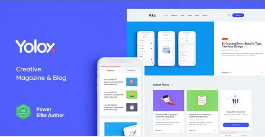 Yolox 1.0.11 – Modern Blog for Business Startup